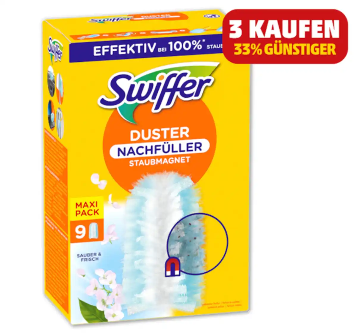 Bild 1 von SWIFFER Staubmagnet-Ersatzwischtücher CLEAN & FRESH*