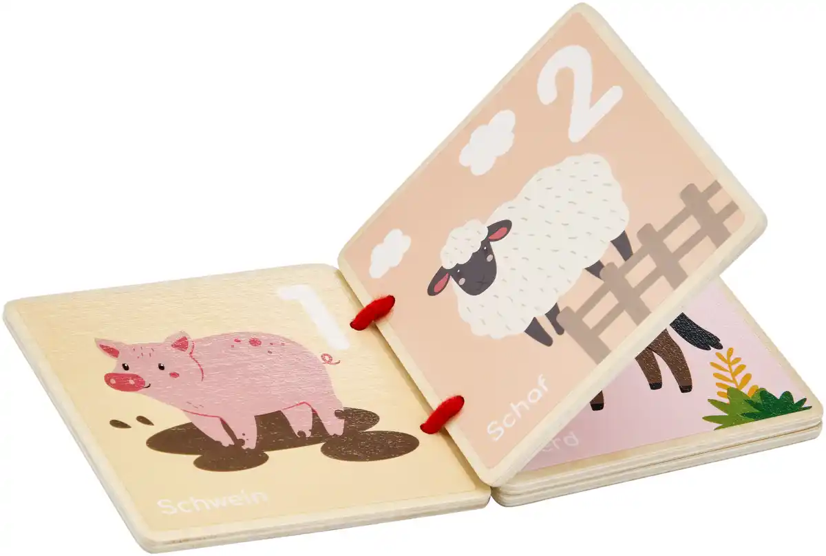 Bild 4 von Miniju Holz Baby Buch Safari