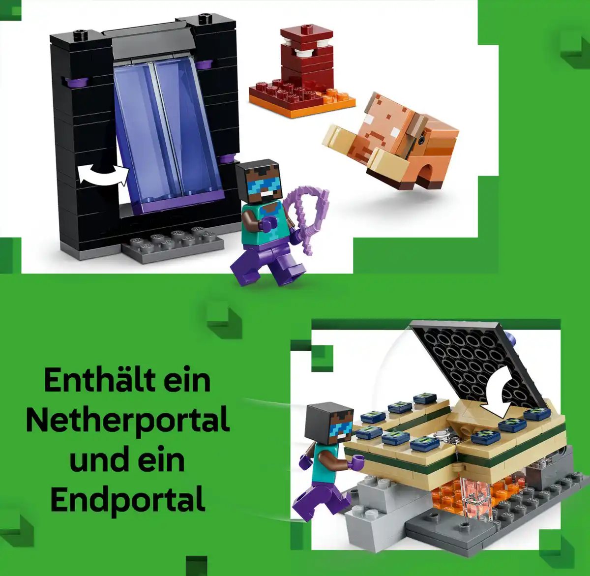 Bild 4 von LEGO Minecraft 21584 Reise durch Nether und Endportal