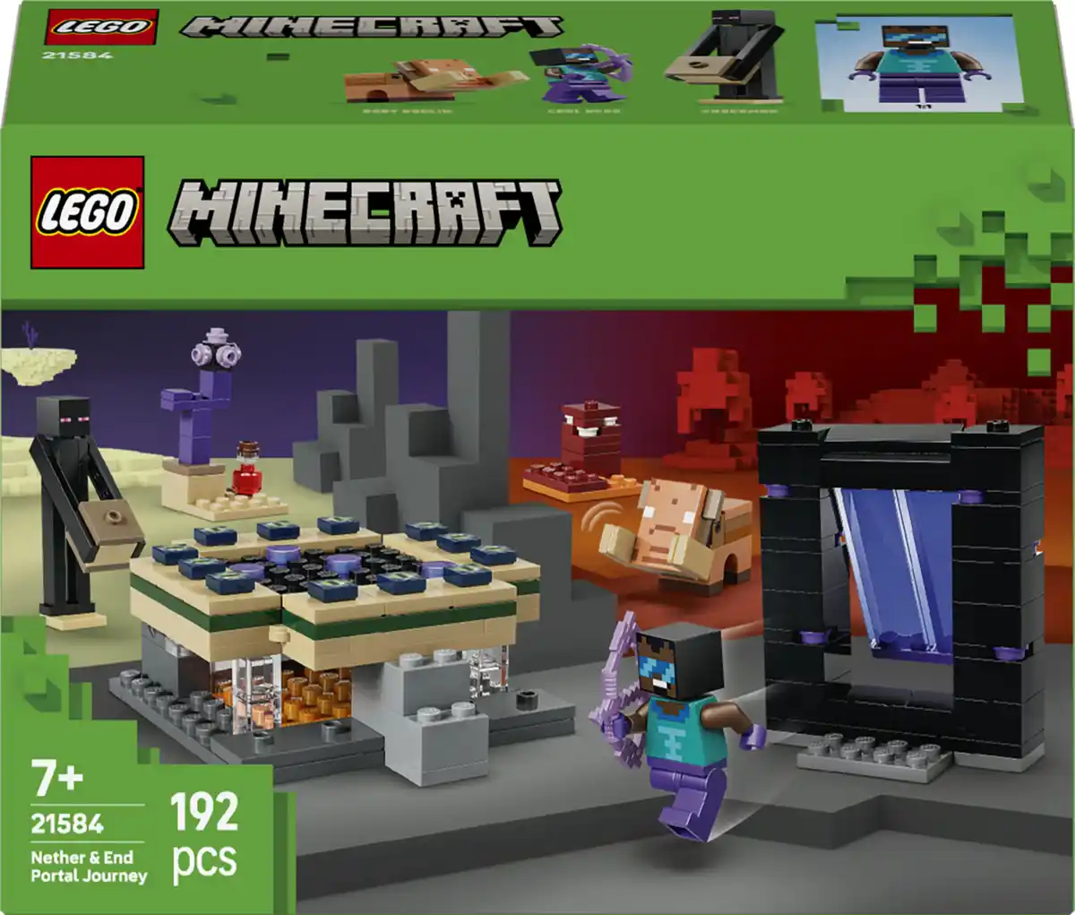 Bild 1 von LEGO Minecraft 21584 Reise durch Nether und Endportal