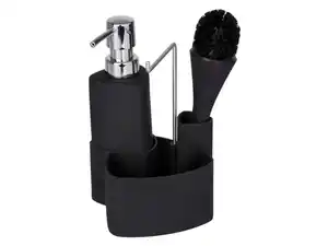 Wenko Wenko Spül-Set »Empire«, 250 ml Fassungsvermögen, mit Spülbürste, Auffangbecken