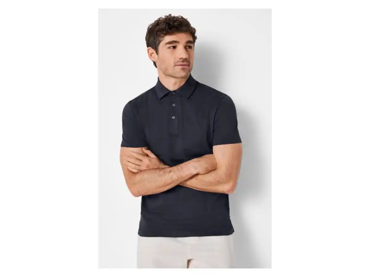 Bild 2 von LIVERGY® Herren Poloshirt mit Leinen, mit Knopfleiste