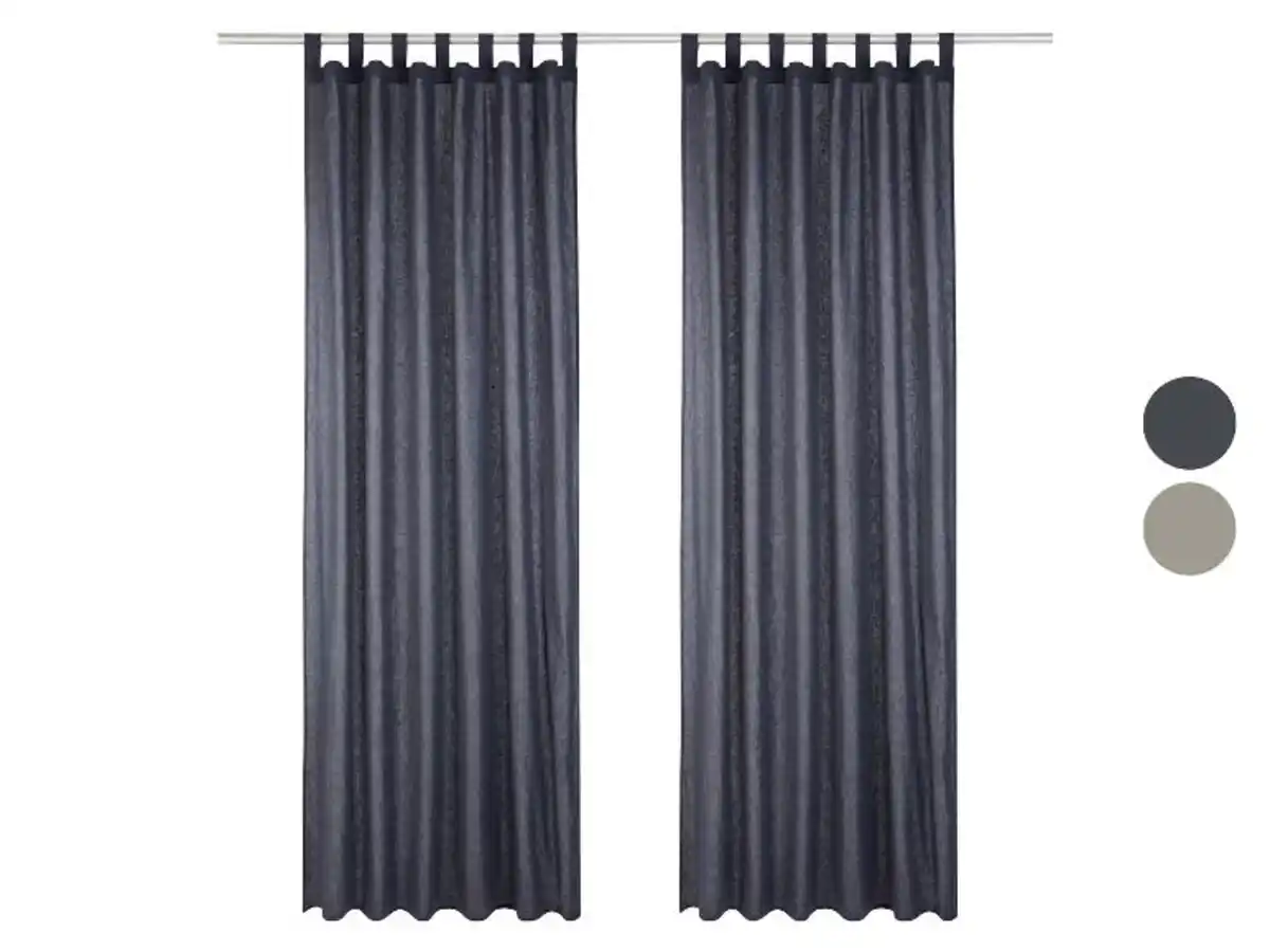 Bild 1 von LIVARNO home Vorhangschal-Set, 2 Stück, 135 x 240 cm