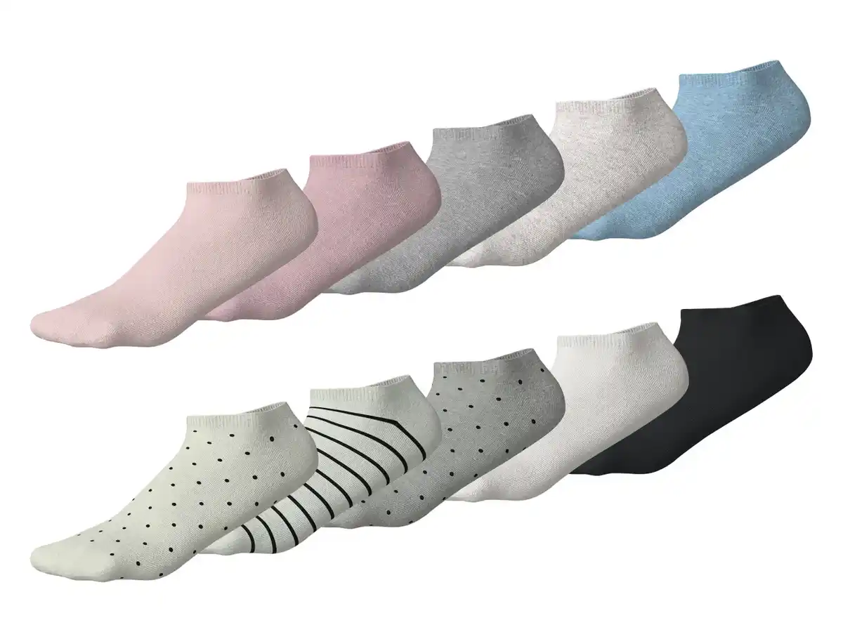 Bild 1 von ESMARA Damen Sneakersocken,  5 Paar