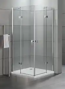 Primaster Dusch-Eckeinstieg-Tür Easy-6 Open 90 x 90 cm Klarglas chrom