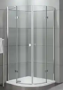 TrendLine Runddusche Easy-6 Open Drehtür 90 x 90 cm Klarglas chrom