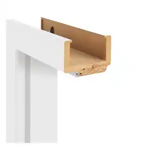 Classen Zarge 'Economy' weiß 198,5 x 73,5 x 14-16 cm, Linksanschlag