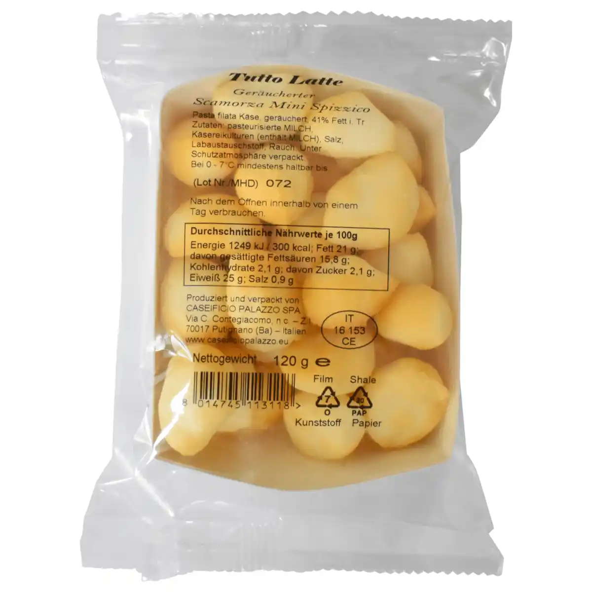 Bild 1 von Geräucherte Scamorza Mini Spizzico 120g