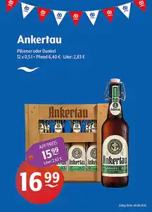 Ankertau Pilsener oder Dunkel