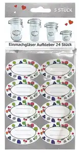 Einmachglasaufkleber