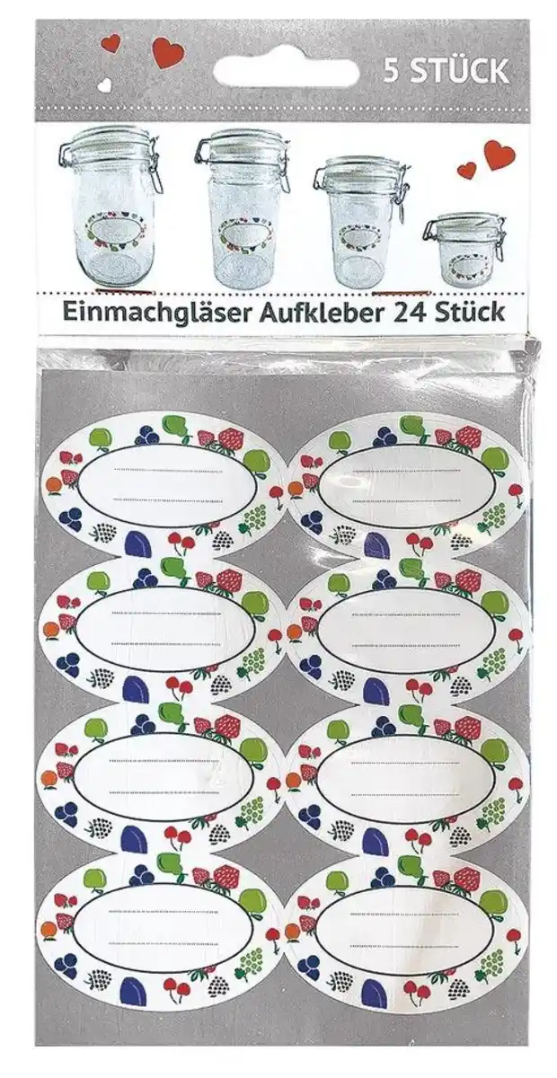 Bild 1 von Einmachglasaufkleber