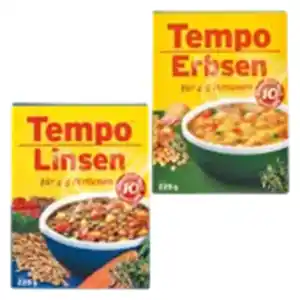 Tempo Linsen oder Erbsen