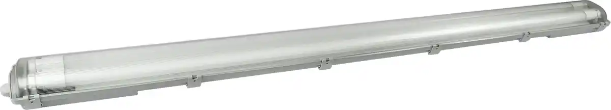 Bild 1 von TrendLine Feuchtraumleuchte 2-flammig grau 129 cm neutralweiß