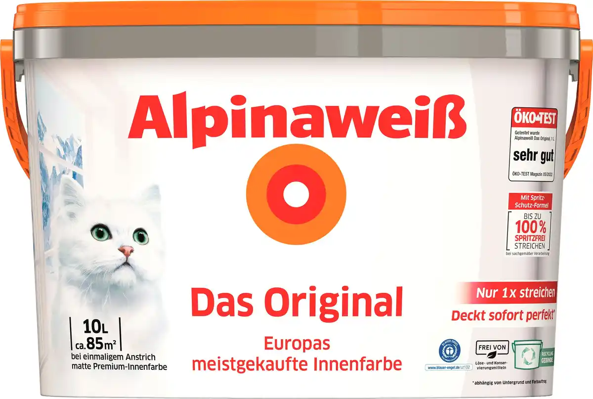 Bild 1 von Alpinaweiß Das Original 10 L weiß matt