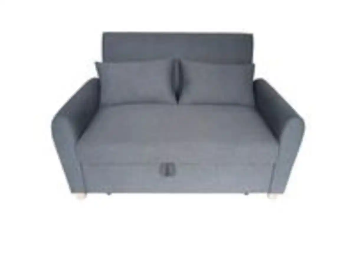 Bild 4 von Schlafsofa mit Ausziehfunktion und 2 Kissen, ca. 139 x 96 x 88 cm – Dunkelgrau