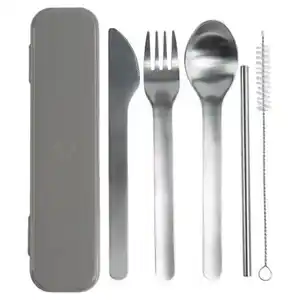 CROFTON Camping-Besteck-Set, Grau