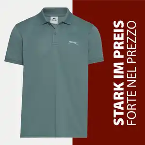 Slazenger Herren-Funktions-Poloshirt mit Knopfleiste