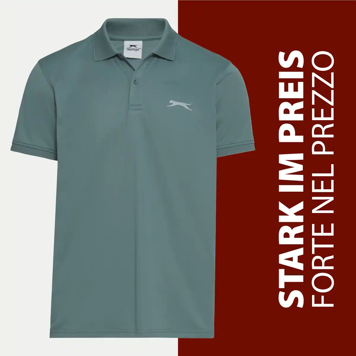 Bild 1 von Slazenger Herren-Funktions-Poloshirt mit Knopfleiste