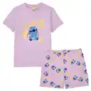 Bild 1 von LICENSED Kinder Shorty-Pyjama, Stitch, Lila, 122/128