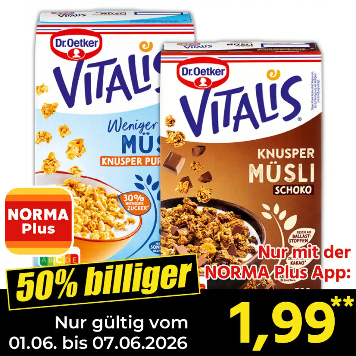 Bild 1 von Dr. Oetker Vitalis Müsli