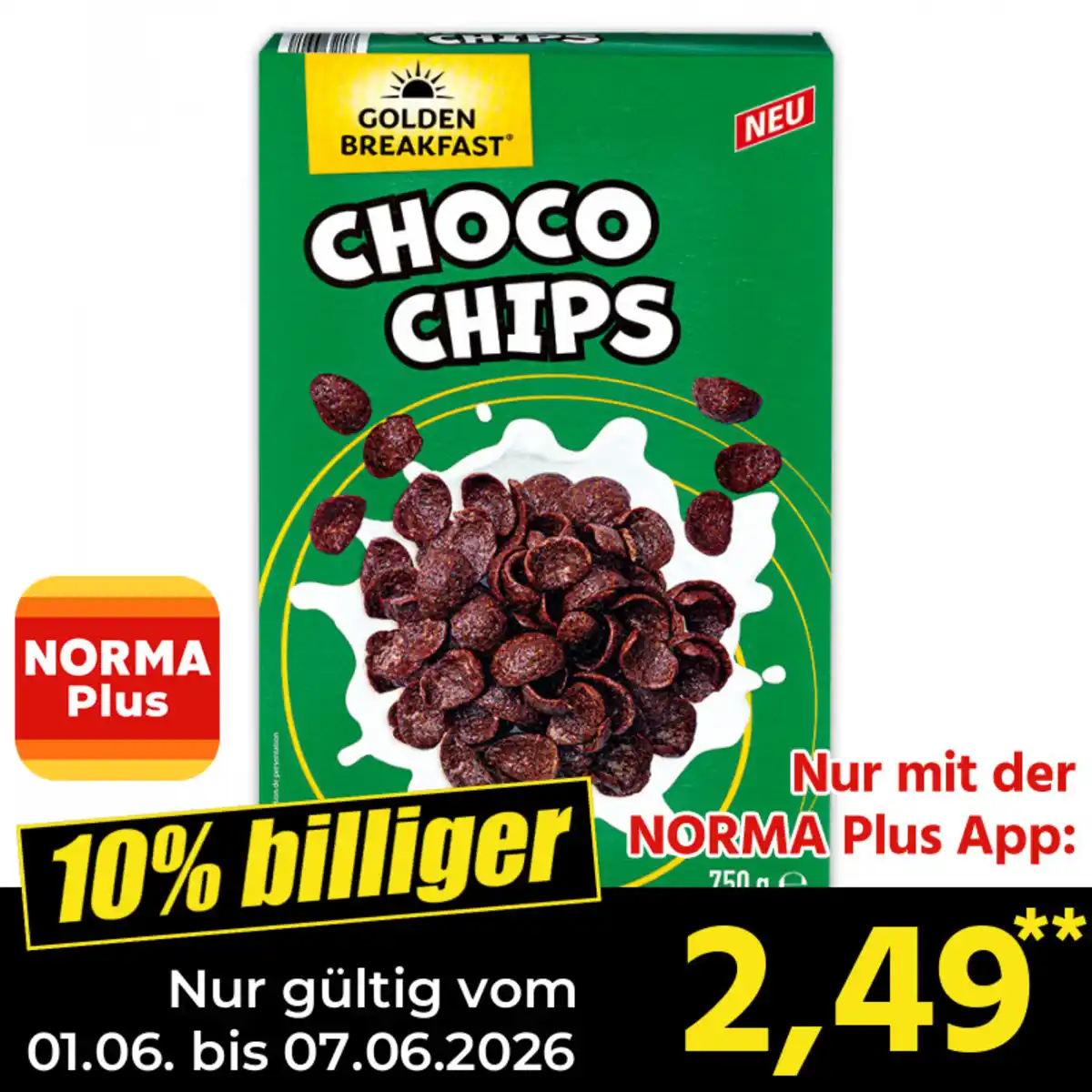 Bild 1 von Golden Breakfast Choco Chips