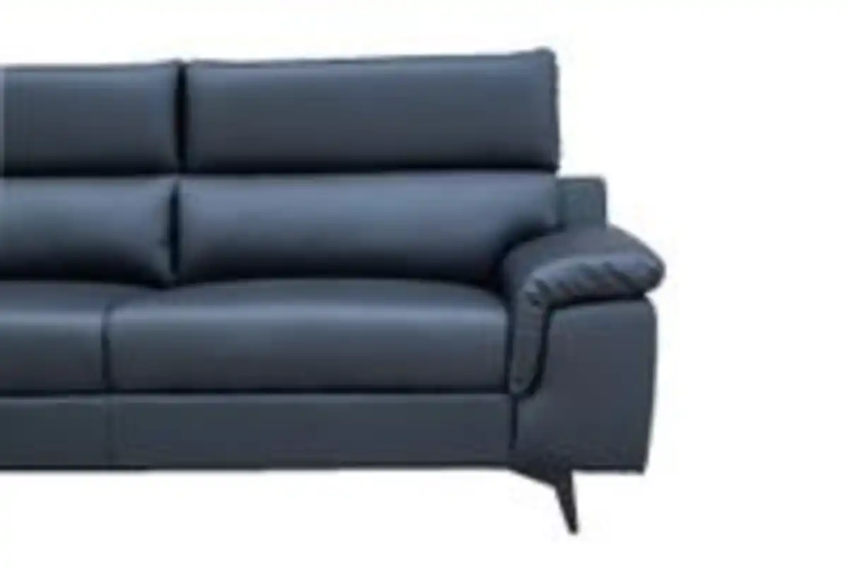 Bild 3 von 2tlg. Sofa-Set in Lederoptik - Schwarz