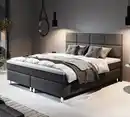 Bild 2 von Boxspringbett ROTTERDAM PLUS mit Taschenfederkernmatratze, ca. 180 x 200 cm – Anthrazit