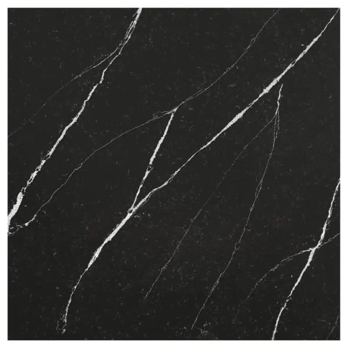 Bild 4 von KASKER Maßarbeitsplatte, schwarz weiß marmoriert/Quarzkomposit, 1 m²x2.0 cm