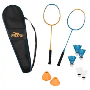 CRANE Badminton-Set, Badminton für Erwachsene, Blau