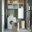 Bild 3 von PURRPINGLA Wäschesack mit Gestell, beige, 42 l