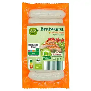 Bio-Bratwurstsortiment, Hähnchen 220 g