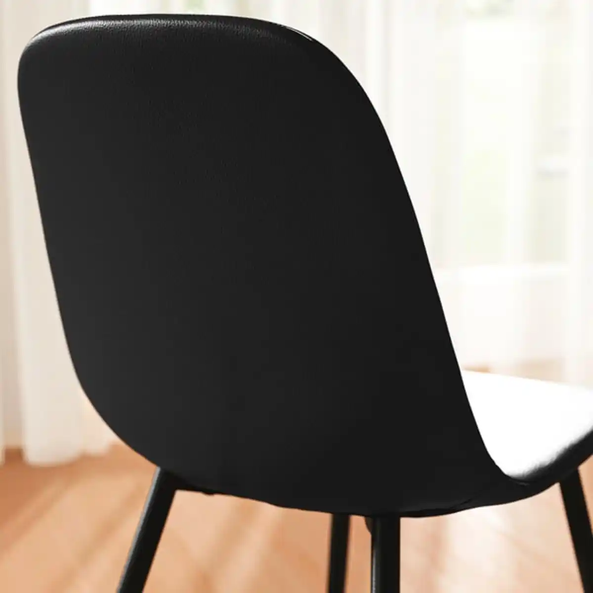 Bild 4 von TONSTAD / NORDMANSSKÄR Tisch und 4 Stühle, Eichenfurnier/Bomstad schwarz schwarz, 150x80 cm