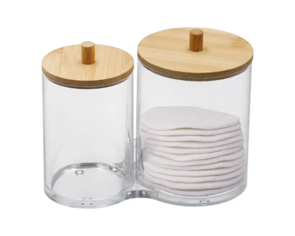 Bild 1 von novooo Bad Organizer Bambus, transparent