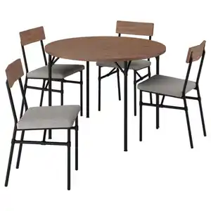 GRÖTÅN / GRÖTÅN Tisch und 4 Stühle, Kiefer braun las./Tibbleby dunkelbeige, 105 cm
