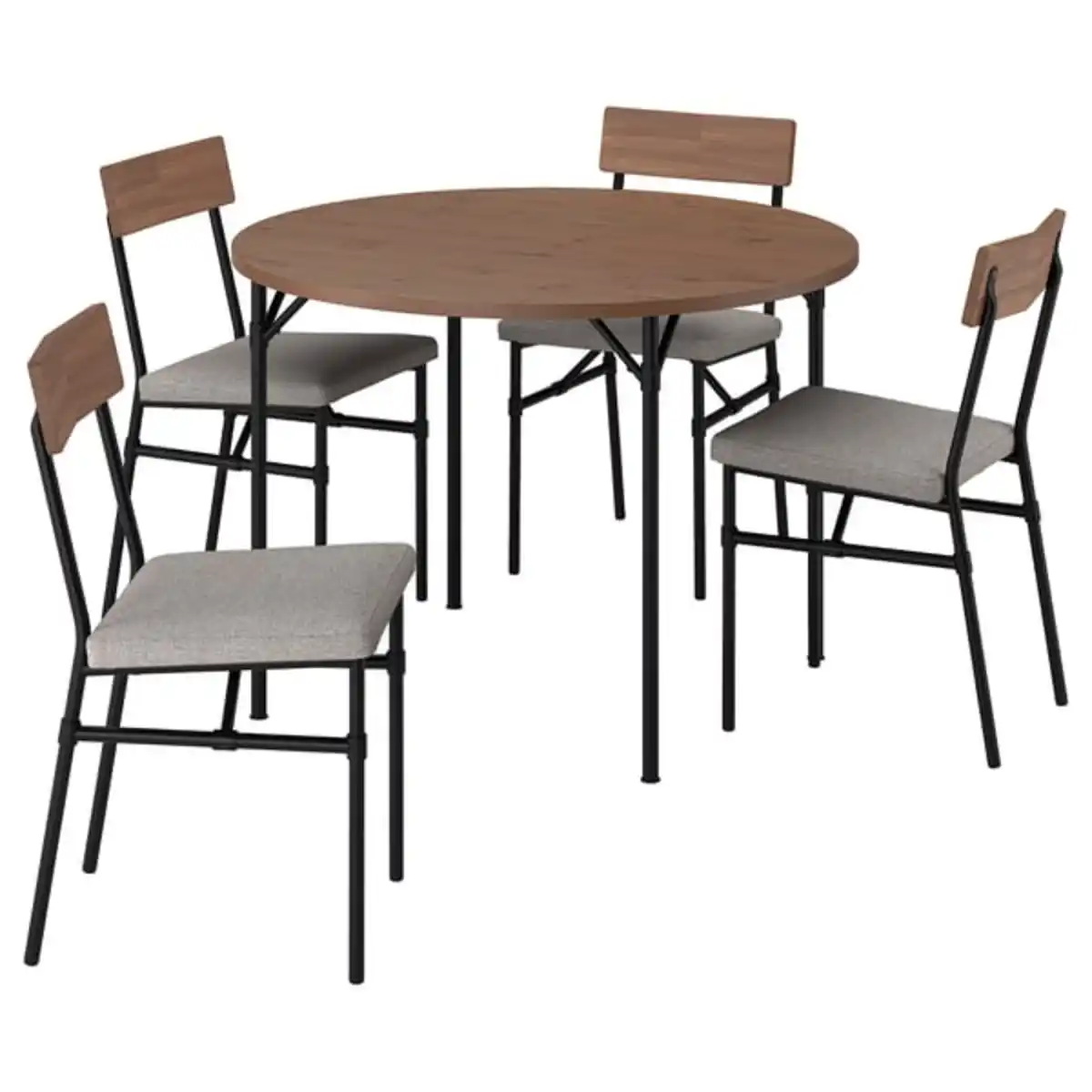 Bild 1 von GRÖTÅN / GRÖTÅN Tisch und 4 Stühle, Kiefer braun las./Tibbleby dunkelbeige, 105 cm