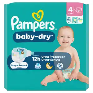 Pampers Baby-Dry Windeln Gr. 4, 31 Stk