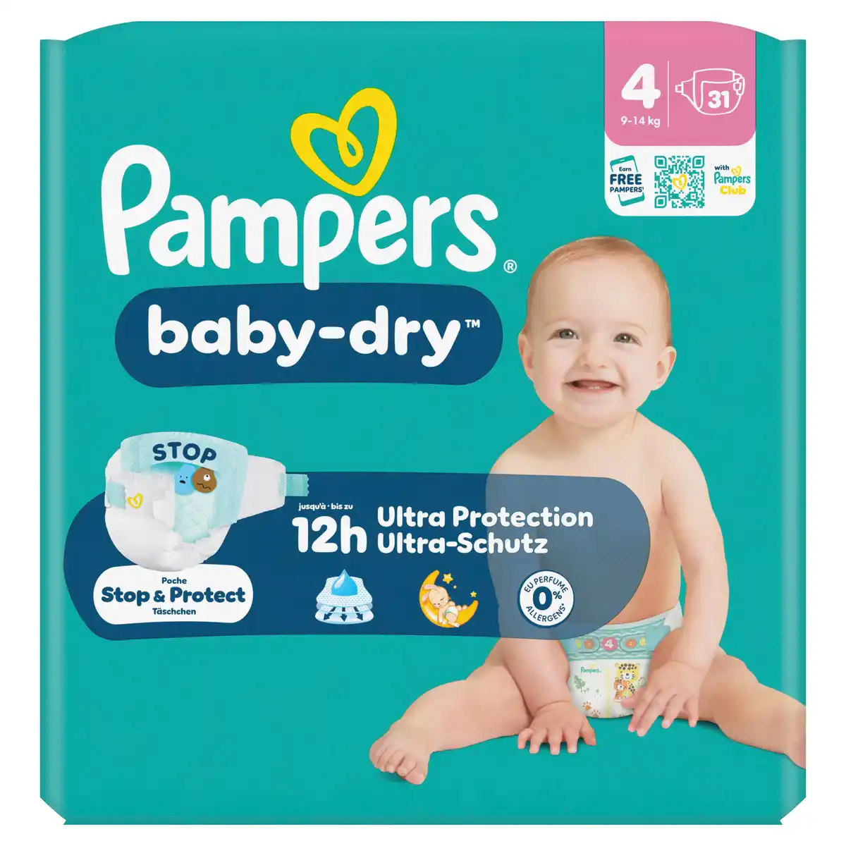 Bild 1 von Pampers Baby-Dry Windeln Gr. 4, 31 Stk