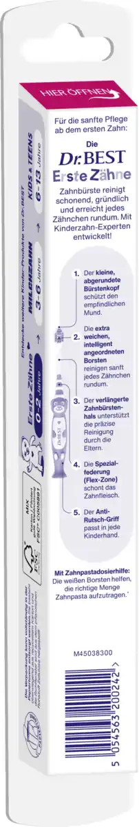 Bild 2 von Dr.BEST Erste Zähne Zahnbürste extra weich