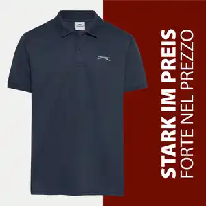 Slazenger Herren-Funktions-Poloshirt mit Knopfleiste