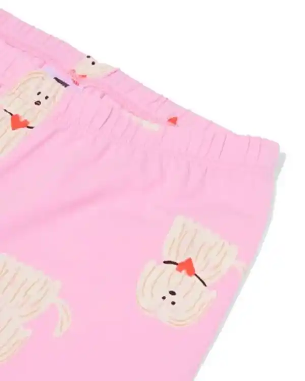 Bild 3 von Kinderpyjama mit Puppenpyjama Hunde rosa