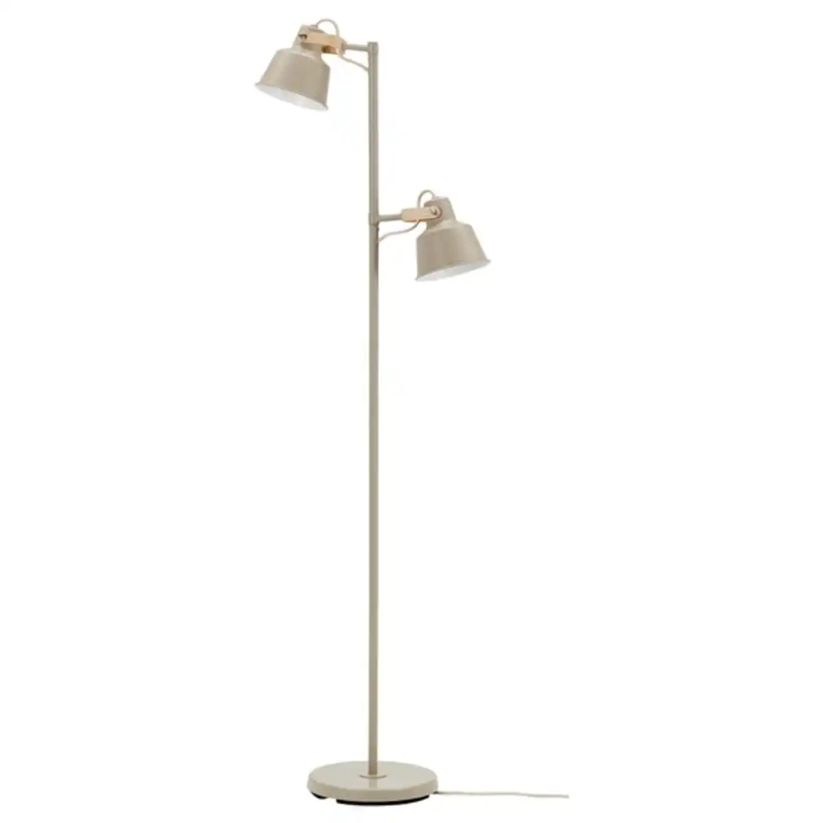 Bild 1 von SJÖMAKT Standleuchte mit 2er-Spot, beige/Esche