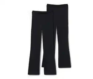 2 Kinder-Flared-Leggings, schwarz
