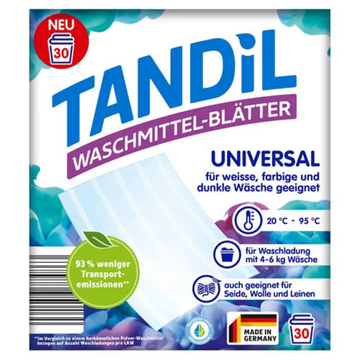 Bild 1 von TANDIL Waschmittelblätter 30 Waschladungen