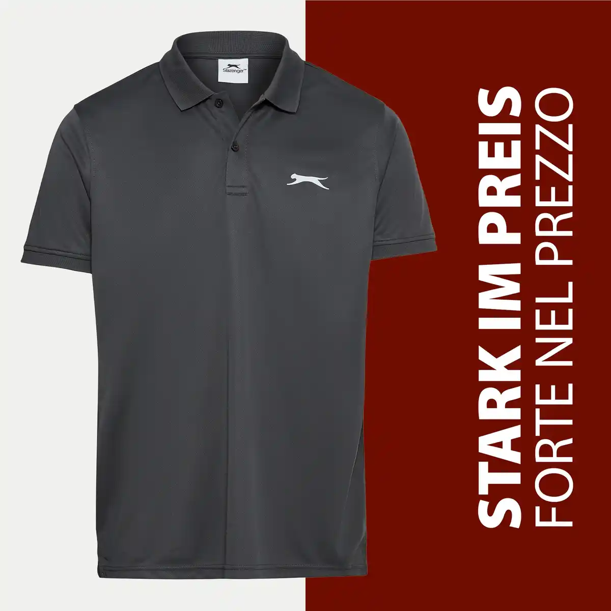 Bild 1 von Slazenger Herren-Funktions-Poloshirt mit Knopfleiste