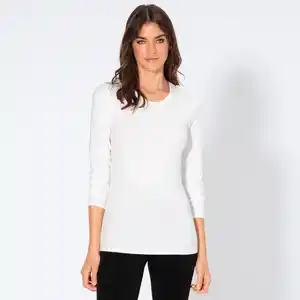 Damen-Langarmshirt mit Rundhalsausschnitt