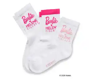 3 Paar Barbie loves Helene Fischer Tennissocken