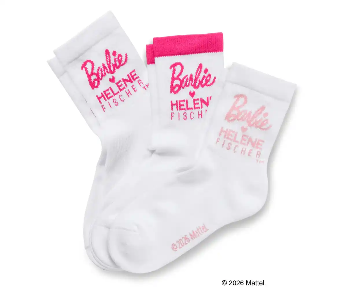 Bild 1 von 3 Paar Barbie loves Helene Fischer Tennissocken