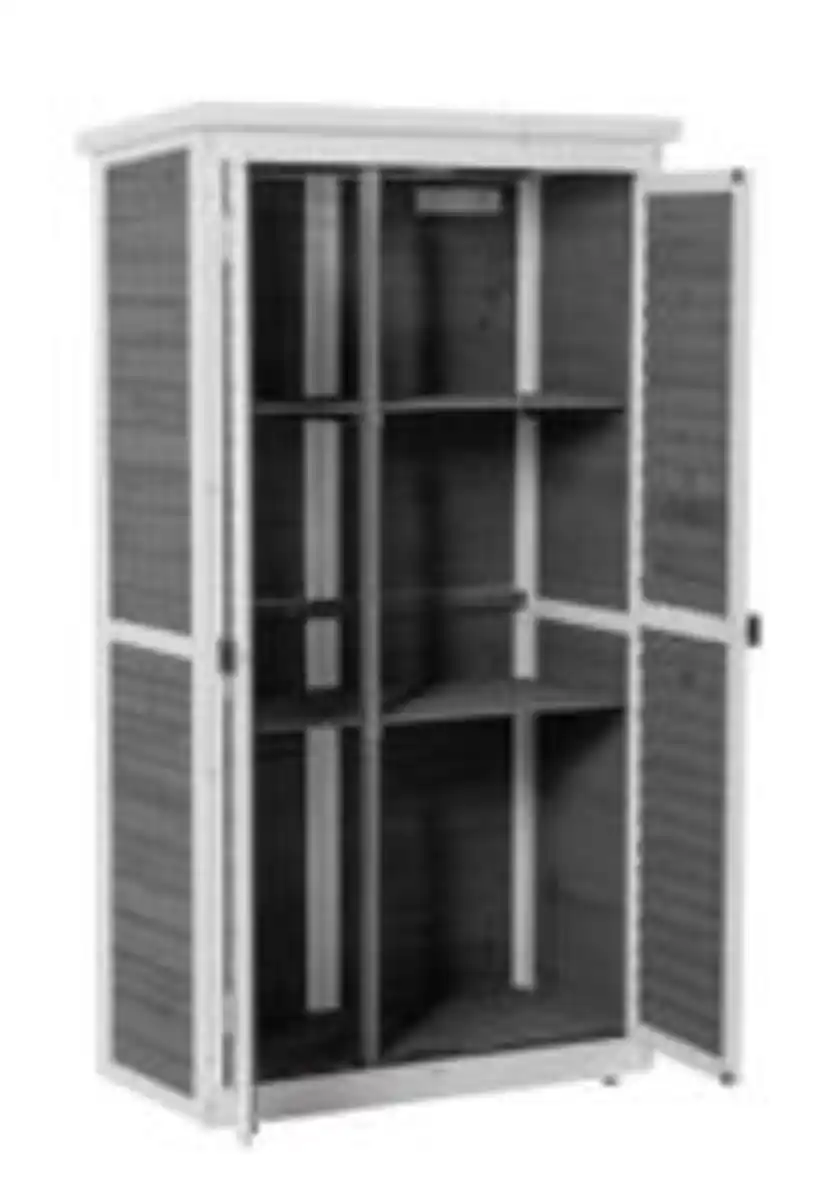 Bild 4 von Geräteschuppen, ca. 87 x 46,5 x 160 cm - Grau