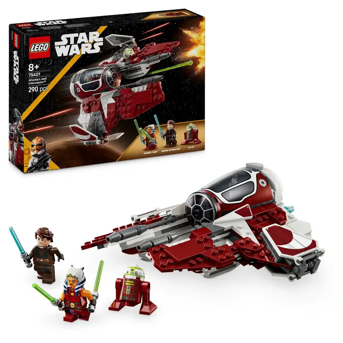 Bild 1 von LEGO Star Wars 75401 Ahsokas Jedi Interceptor, Bauset zu The Clone Wars, 1 Stk