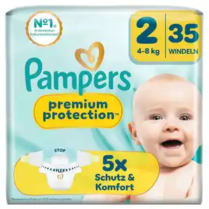 Pampers Premium Protection New Baby Windeln Gr.2 Mini 4-8kg, 35 Stk